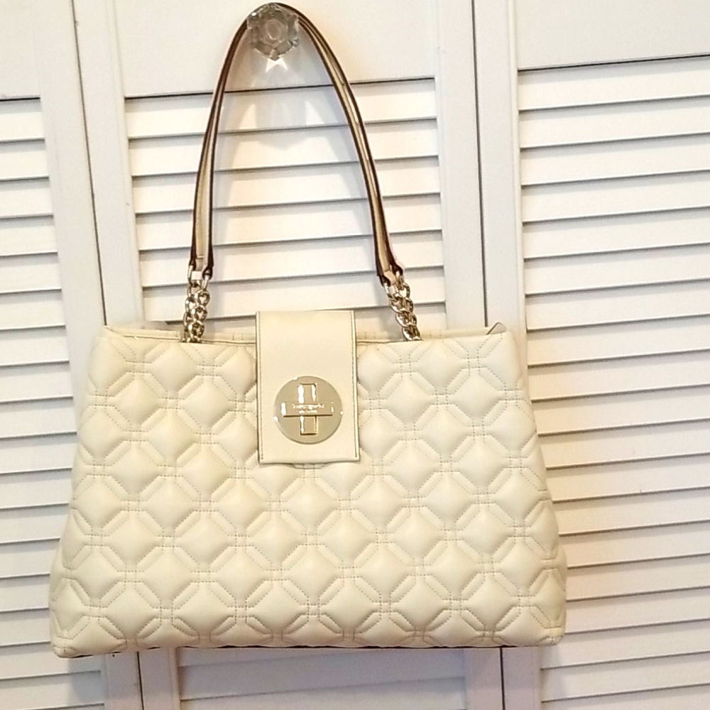 Kate Spade Elena Astor Court Shoulder Bag Stone